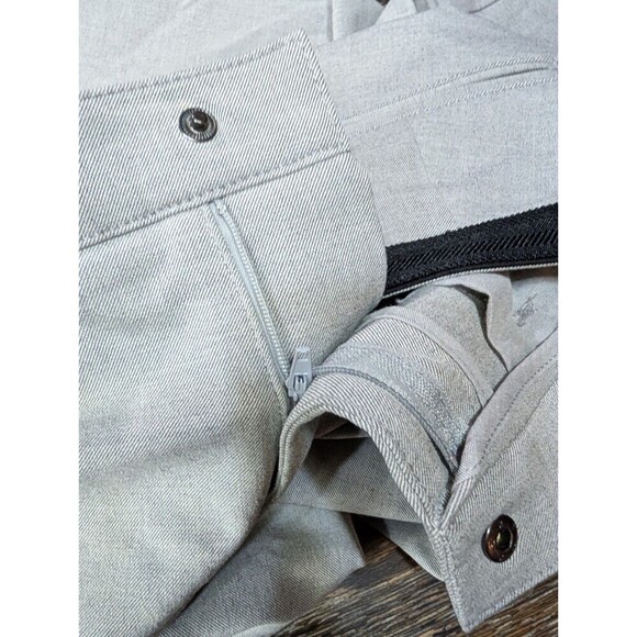Zara Woman High Waisted Pants Light Gray Small - Picture 7 of 10